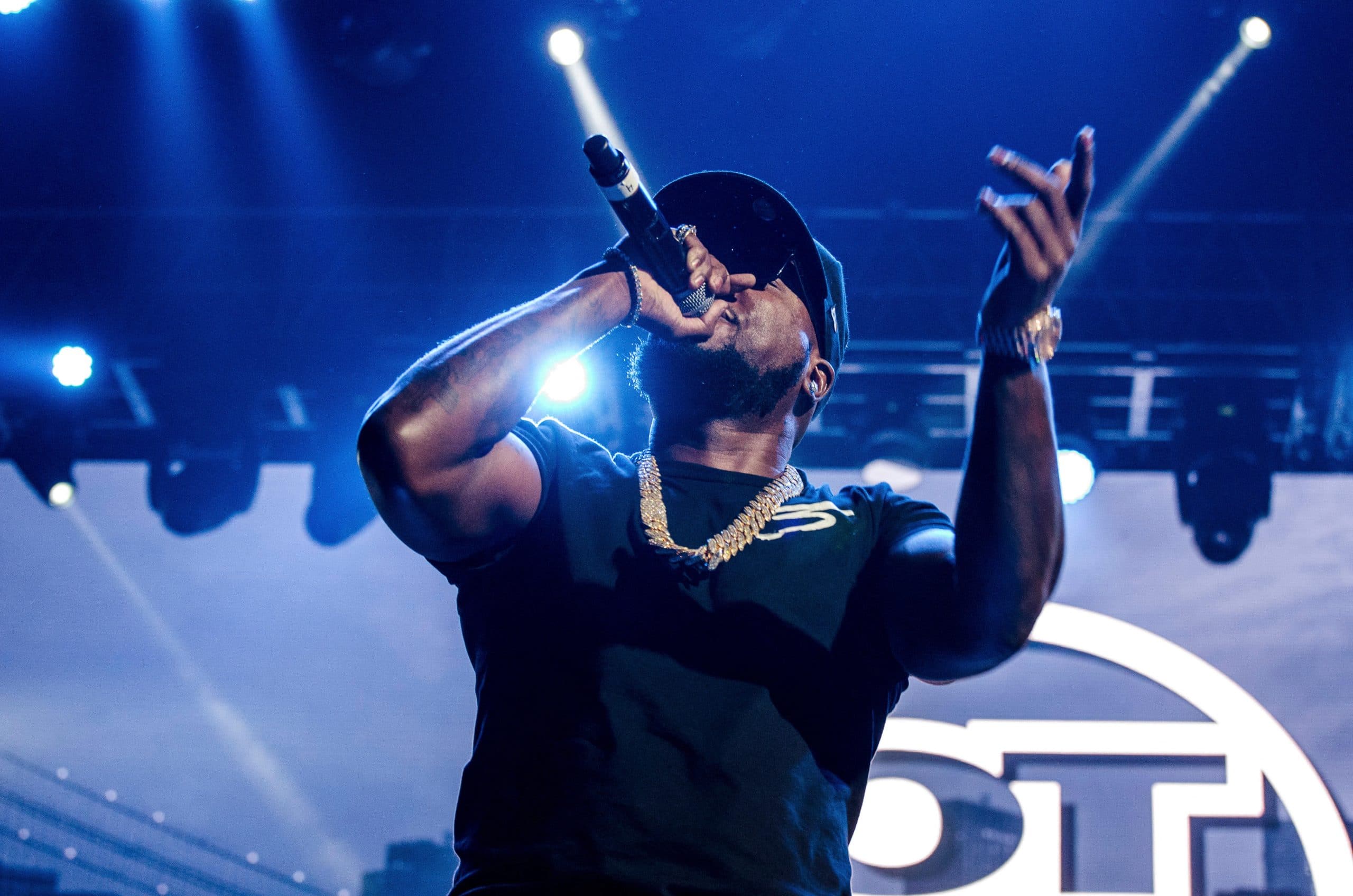 Jeezy performs onstage during his Legend of the Snowman residency at PH Live in Las Vegas