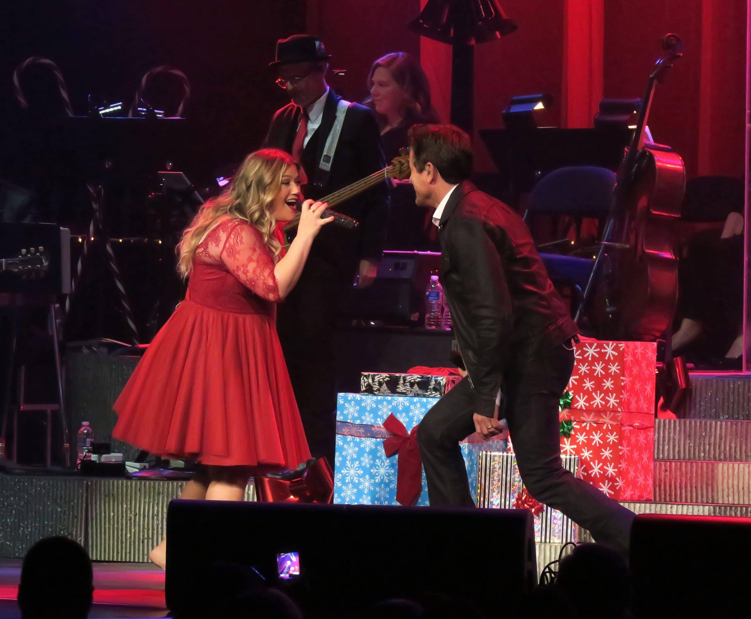 Kelly Clarkson performing at The Colosseum at Caesars Palace in Las Vegas