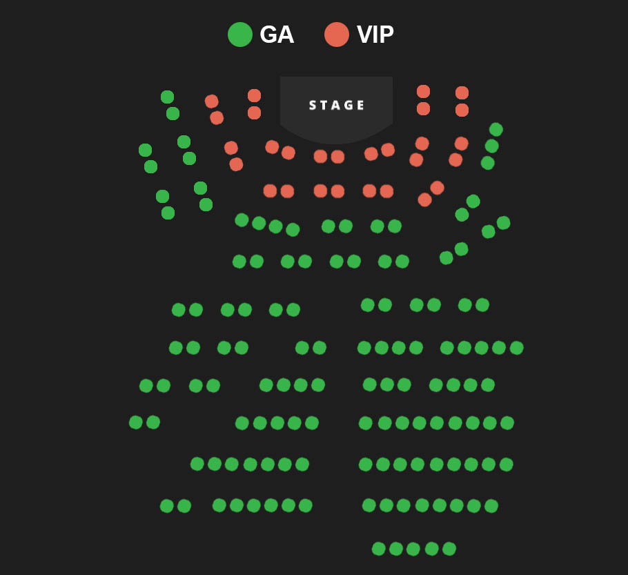 LA Comedy Club Seating Map