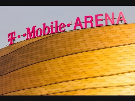 T-Mobile Arena sign in Las Vegas, host venue of the 2026 iHeartRadio Music Festival